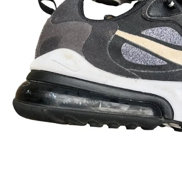 NIKE Air Max 270 React Black Vast Grey Size 4 - Picture 10 of 16